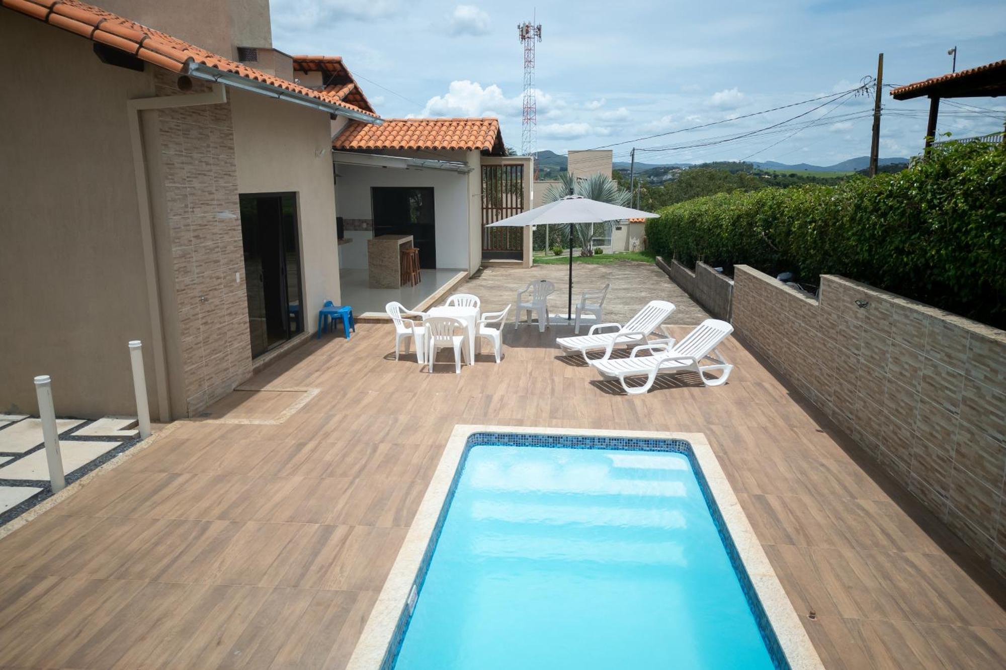 Casa Com Piscina Vista Para Lago, 03 Quartos Confortaveis Capitólio Buitenkant foto